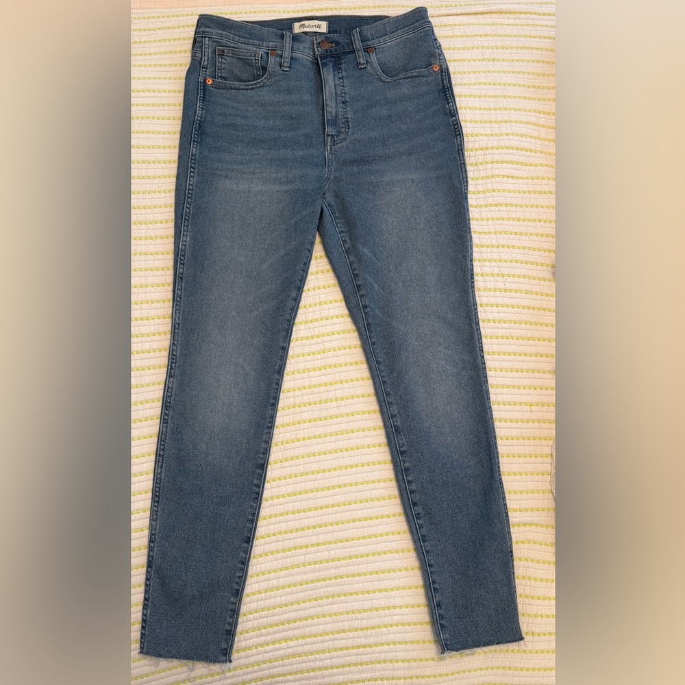 Madewell Women's Skinny Jeans in Classic Blue, 10 inch rise
